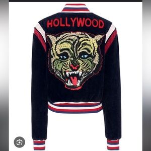 Gucci Hollywood Corduroy Bomber Jacket Sz 40 (M)